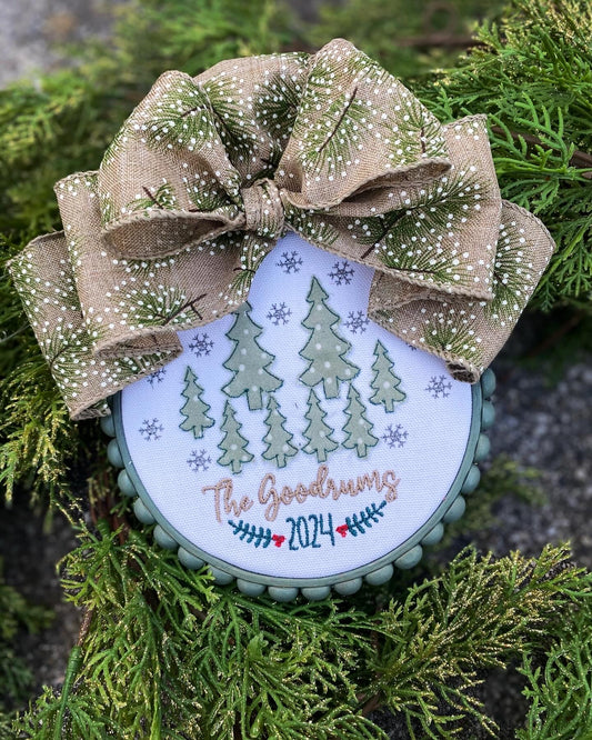 Custom Family Christmas Tree Ornament 5"(Buy 3 Get 1 Free)