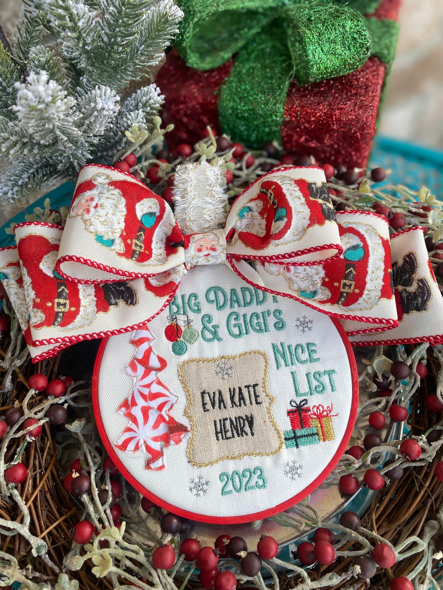 Custom "Nice List" Ornament  5"